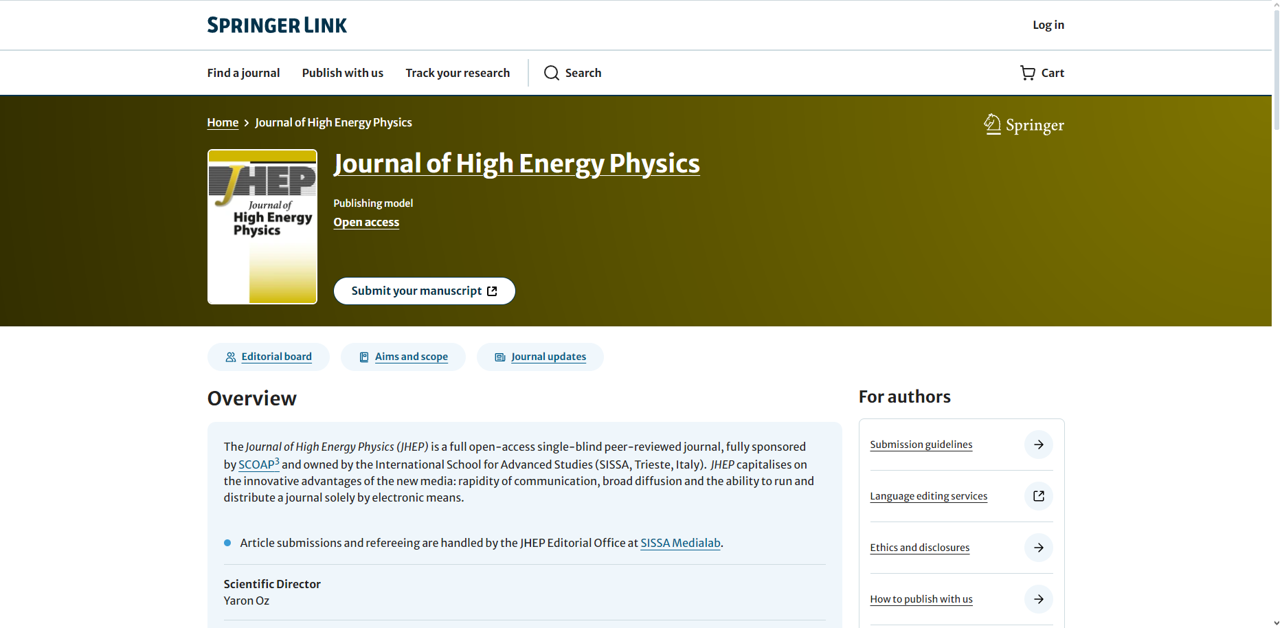 Journal of High Energy Physics