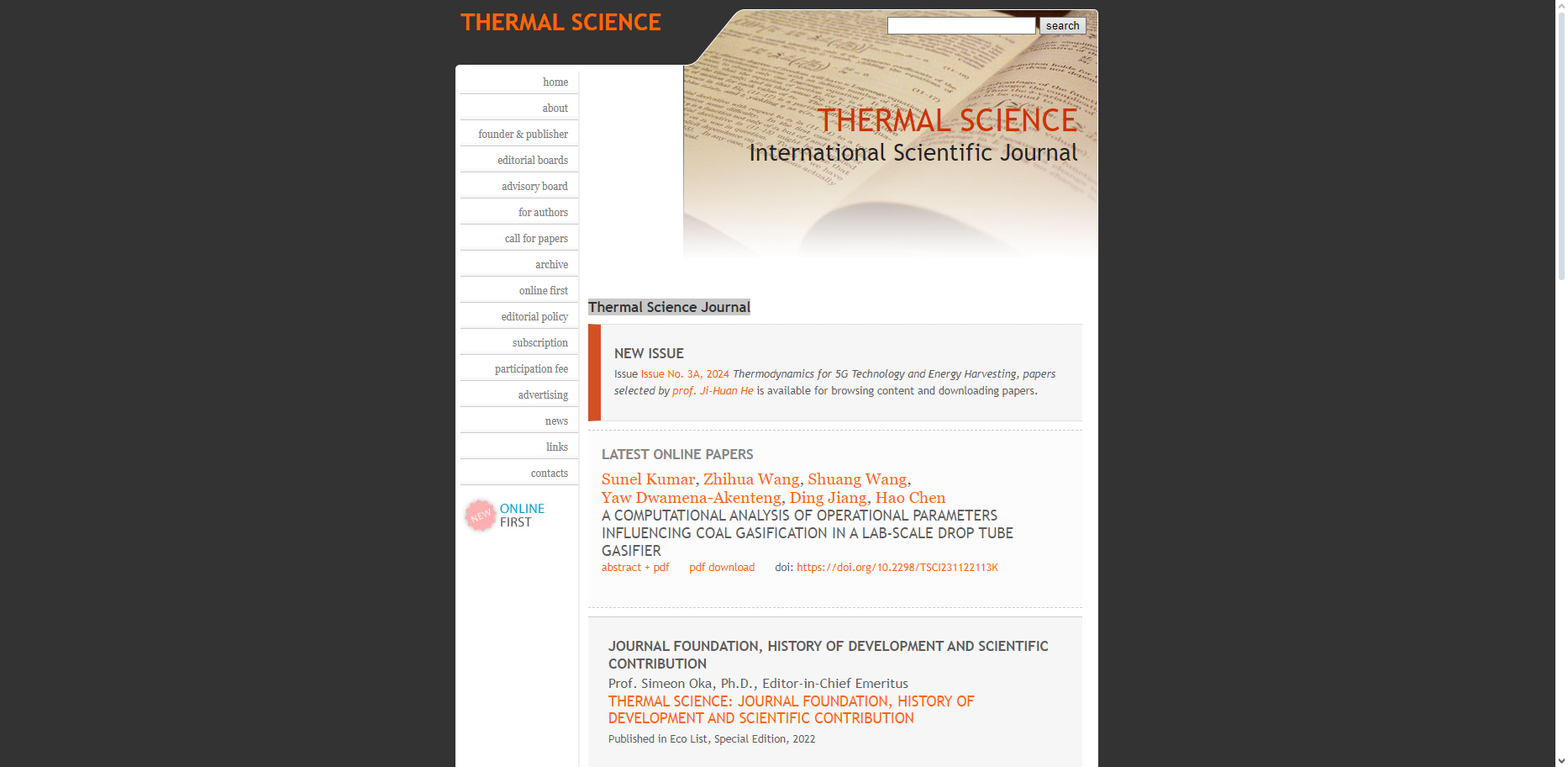 Thermal Science Journal